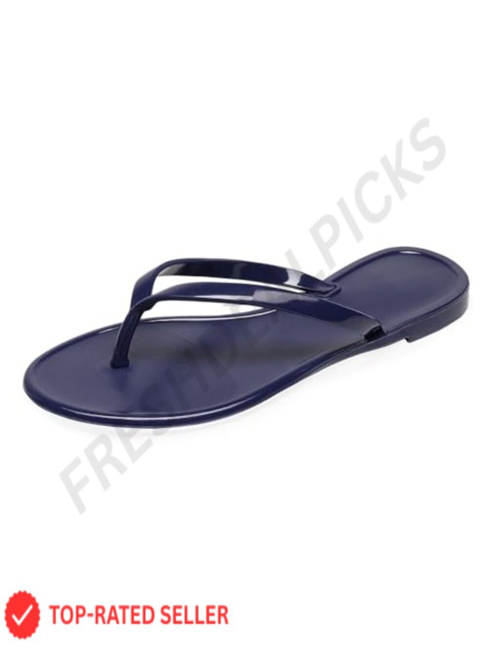 Women Jelly Shoes Thong Sandals Flat Flip Flops Clear Slipper Summer Beach